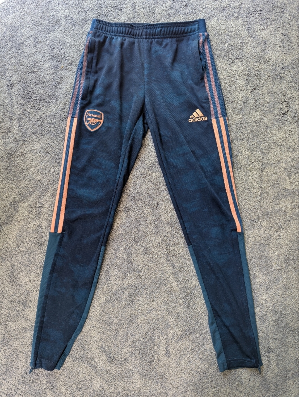 Adidas Arsenal Track Pants 20/21 Season Graphic Blue Pink Mens Size Small